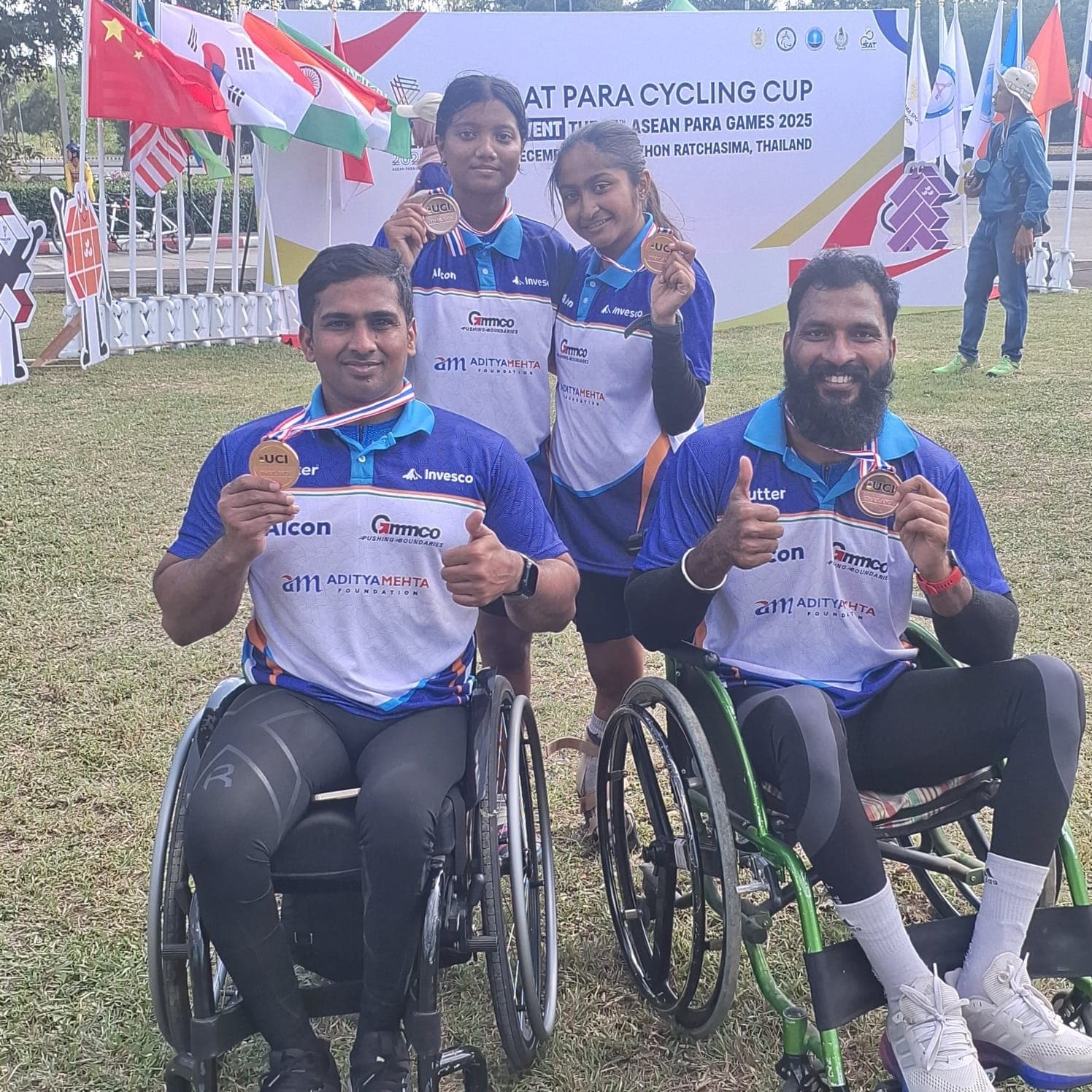 Indian Para-Cycling Team Shines at Korat Para Cycling Cup 2025! 🇮🇳✨